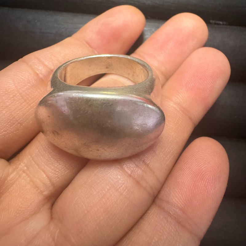Vintage Collectible Jewelry - Vintage Collectible Tibetan Silver Thumb Ring