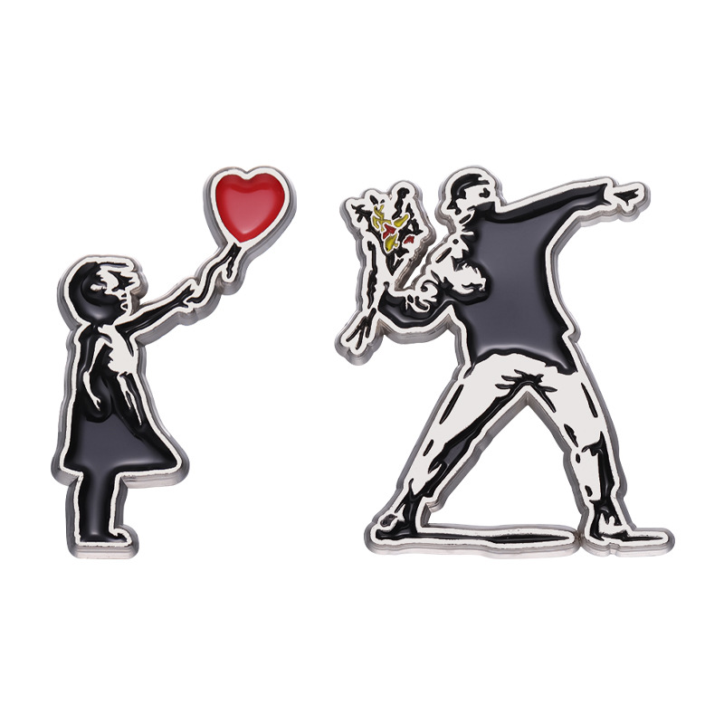 Vintage Things Collection - Vintage Band Peripheral Alloy Brooch Cartoon