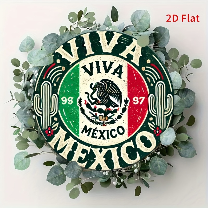 1pc Vintage 'Mexico' Round Met - Vintage Collectible Signs recension och pris