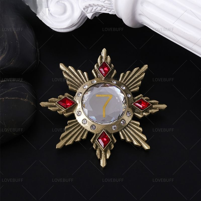 Golden Star Shaped Number 7 Br - Vintage Collectible Pins recension och pris