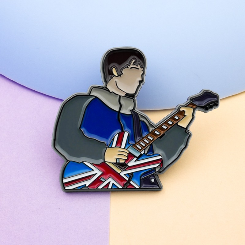 Vintage British Rock Guitar En - Vintage Collectible Pins recension och pris
