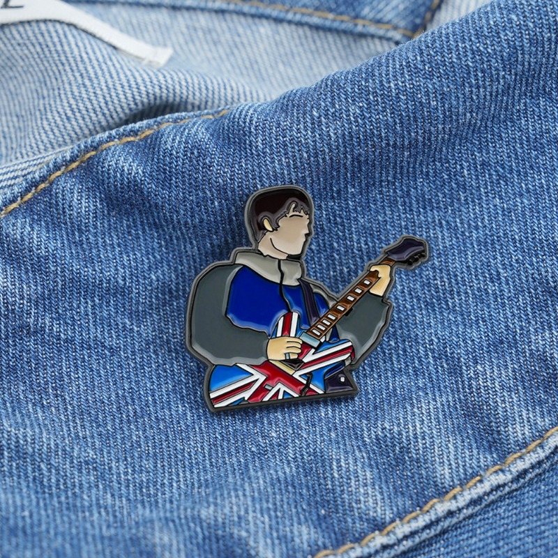 Vintage British Rock Guitar En - Vintage Collectible Pins recension och pris