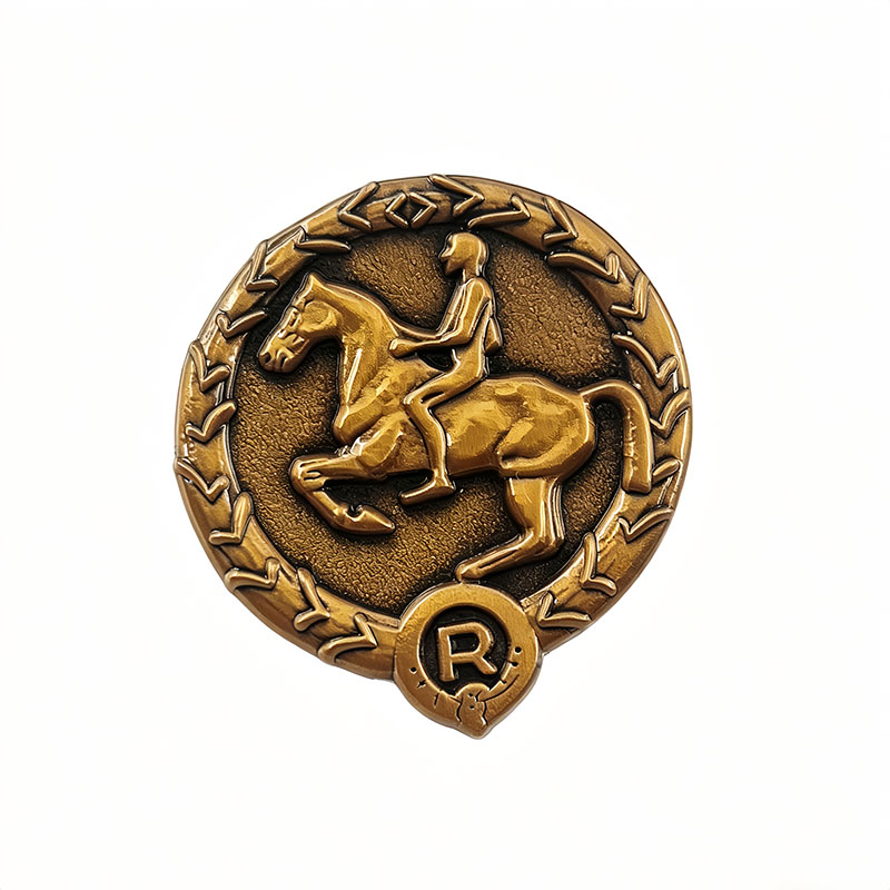 German Young Horseman Badge Ge - Vintage Collectible Pins recension och pris
