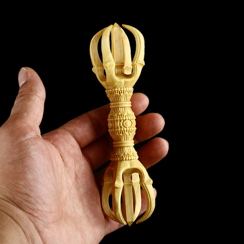 Boxwood Wood Carved Magic Vajr - Vintage Things Collection recension och pris
