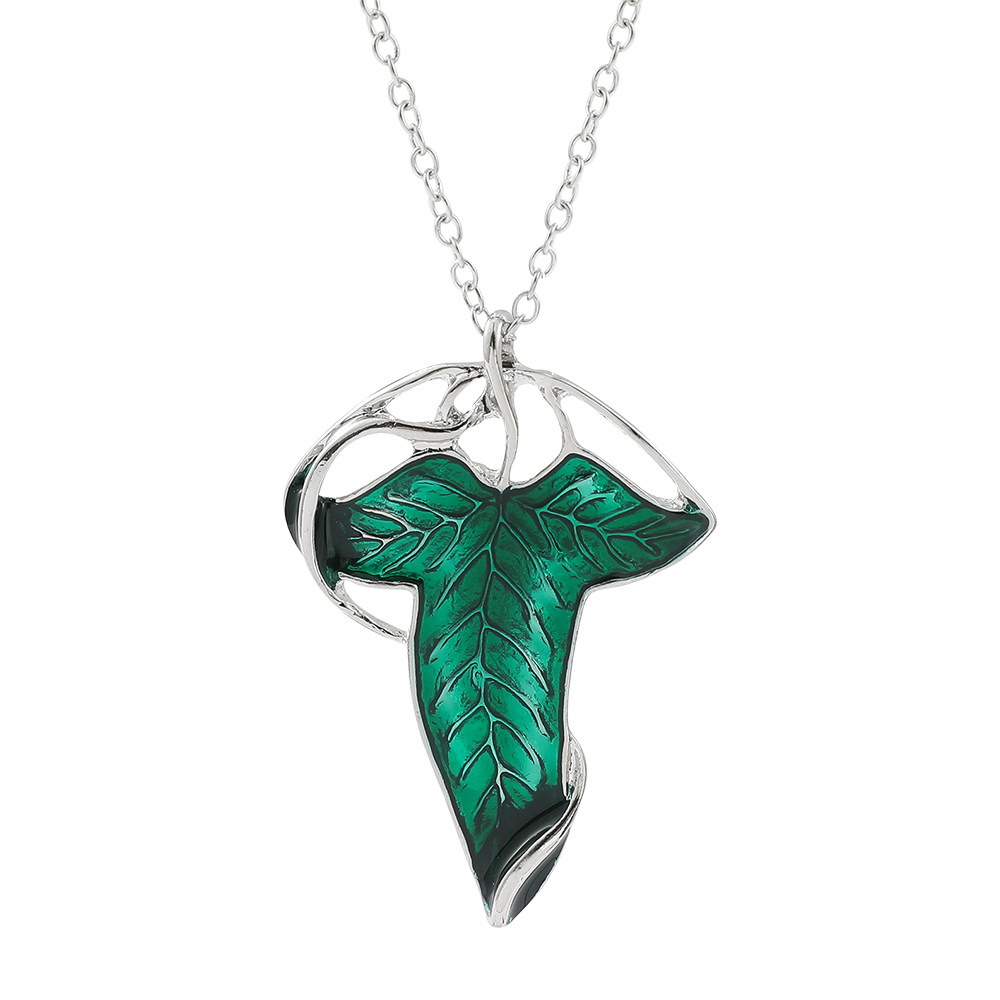 Vintage Green Leaf Pendant Nec - Vintage Item recension och pris