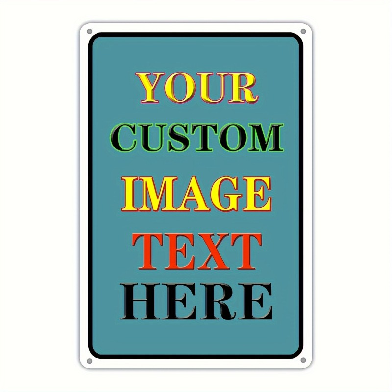 Custom Photo Rectangular Iron  - Vintage Collectible Signs recension och pris