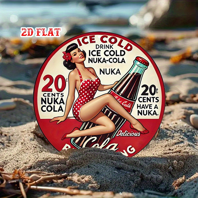 2D Flat, 1pc Retro Pin-Up 7.87 - Vintage Collectible Signs recension och pris