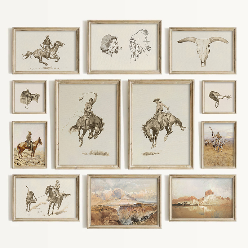Southwestern Style Cowboy Wall - Vintage Things Collection recension och pris