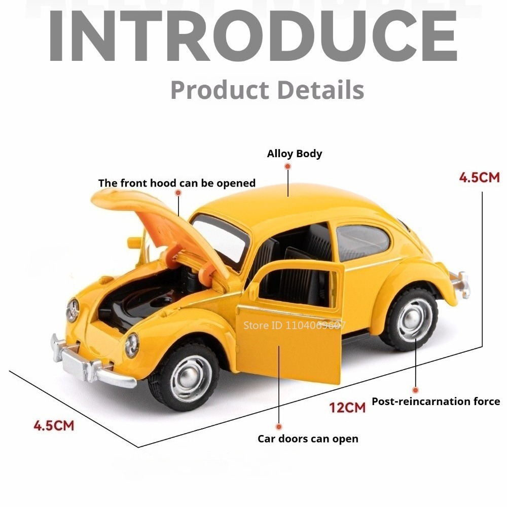 1:36 Beetle Model Toy Vintage  - Vintage And Collectible Toys recension och pris