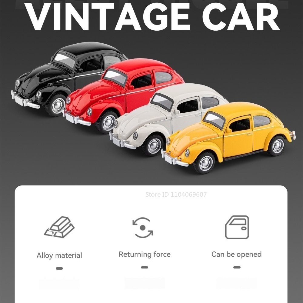 1:36 Beetle Model Toy Vintage  - Vintage And Collectible Toys recension och pris