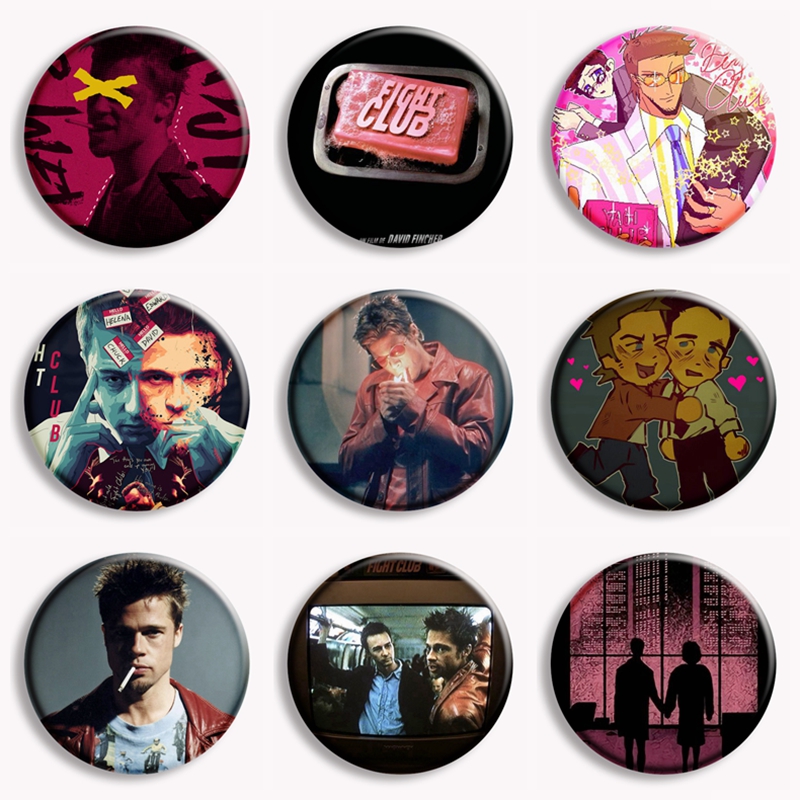 Retro Classic Movie Fight Club - Vintage Collectible Pins recension och pris