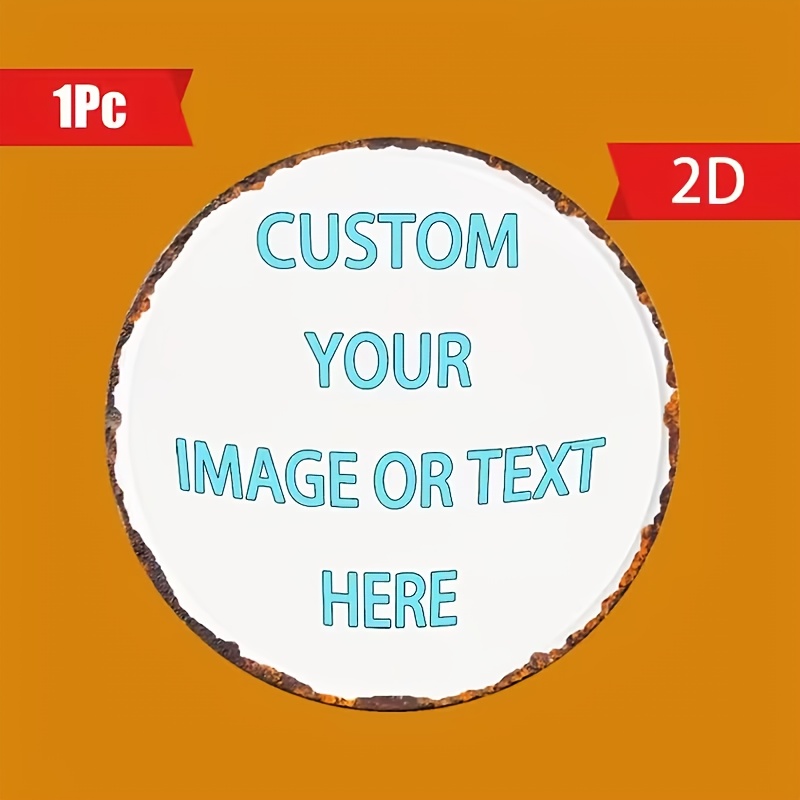 Custom Round Metal Tin Sign, P - Vintage Collectible Signs recension och pris